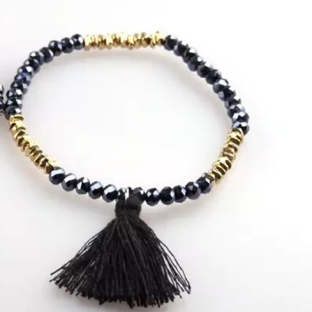 Black Tassel Bracelet